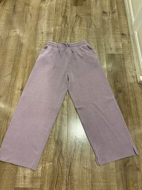 PINK Victoria's Secret Lavender Wide Leg Sweatpants